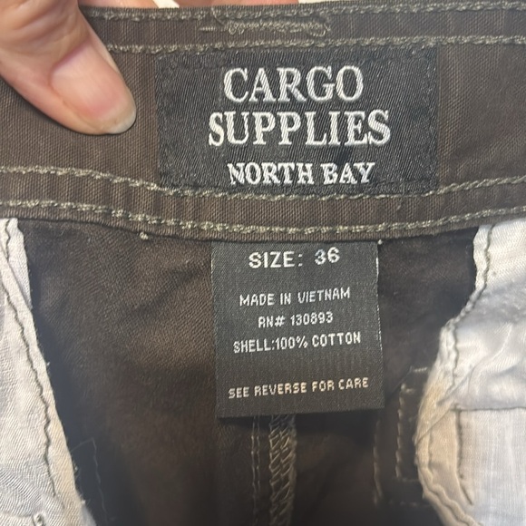 Men’s Brown Cargo Shorts, 36 - Picture 6 of 6